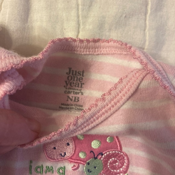 10/$20 Christmas sale! Pink Striped Baby Onesie Mix, Match, and Bundle - Picture 3 of 3